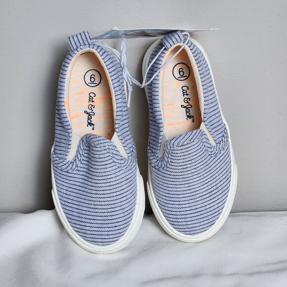 Cat and Jack Foster shoes size 6 Slip On Tennis Shoes NEW - Picture 1 of 4